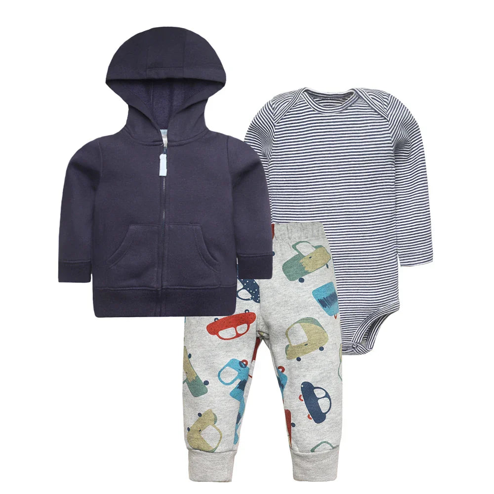 Spring Autumn Cotton Baby Boys Clothes Sets Cartoon