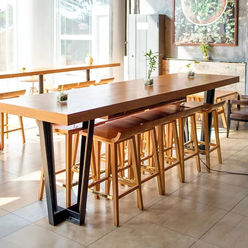 Square Industrial Bar Tables High Reception Standing Minimalist