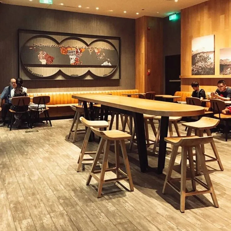 Square Industrial Bar Tables High Reception Standing Minimalist