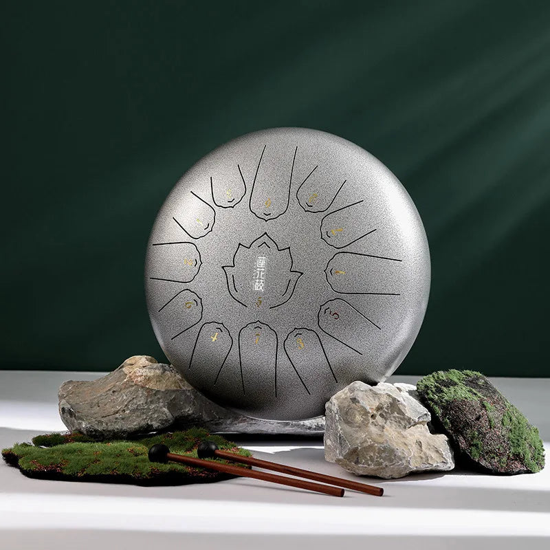 Steel Tongue Drum 12 Inch 13 Note Tongue