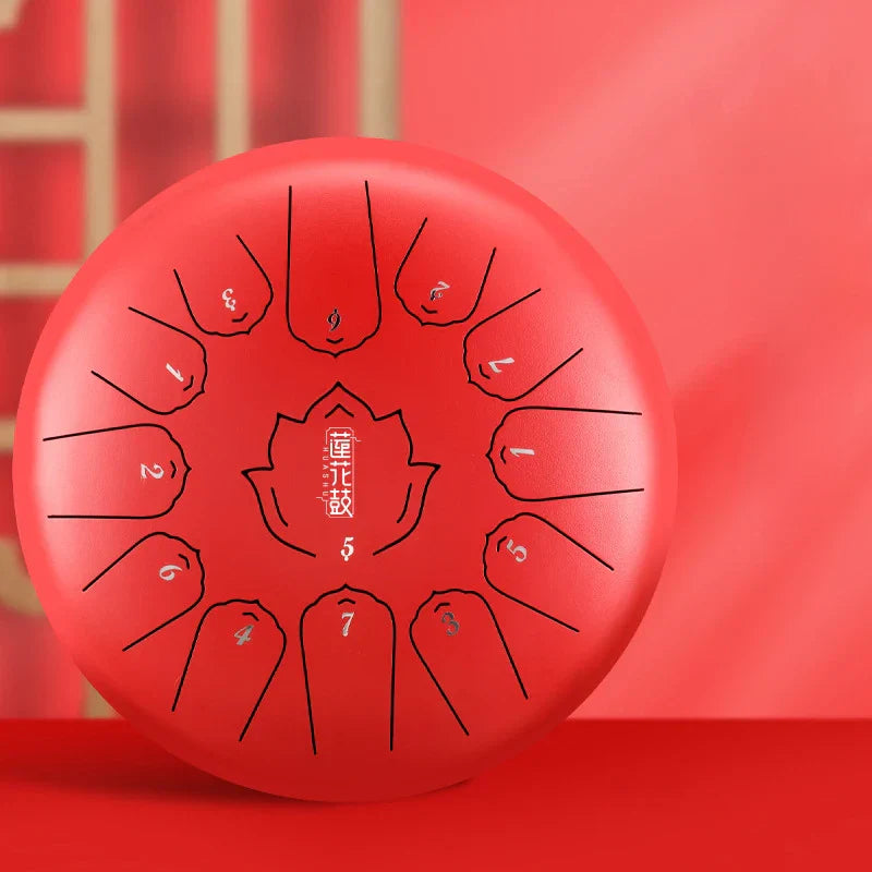 Steel Tongue Drum 12 Inch 13 Note Tongue