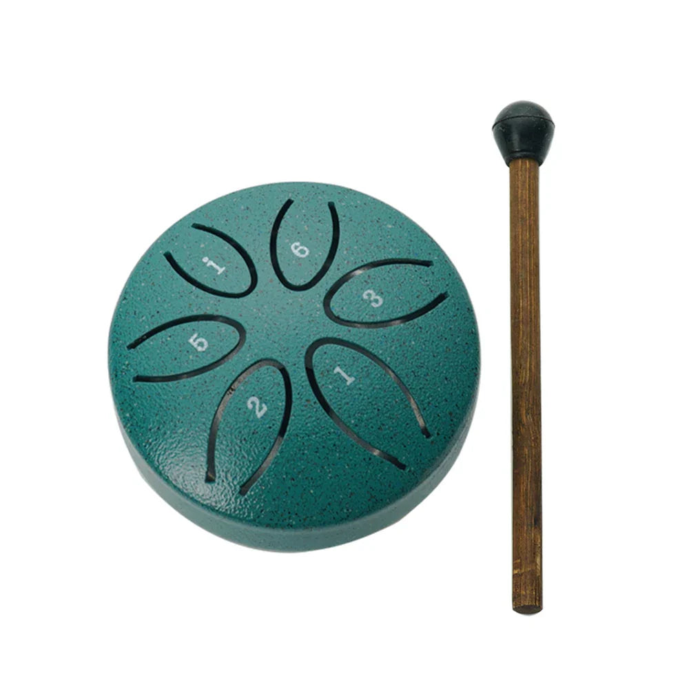 Steel Tongue Drum 3 Inch 6 Notes Mini