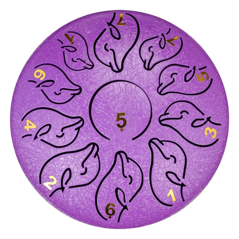 Steel Tongue Drum 6 Inch 11 Note Portable