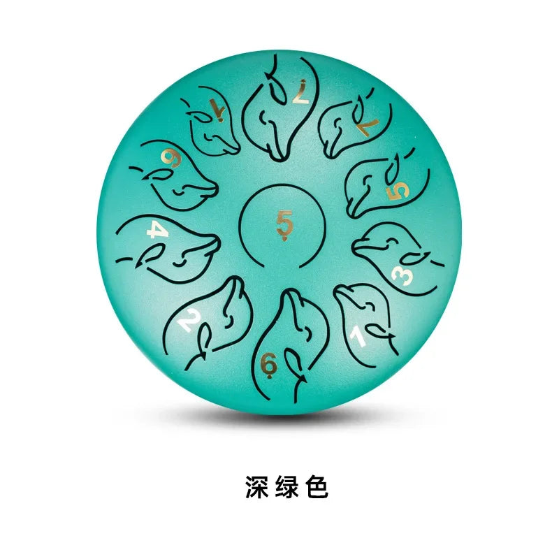 Steel Tongue Drum 6 Inch 11 Note Portable