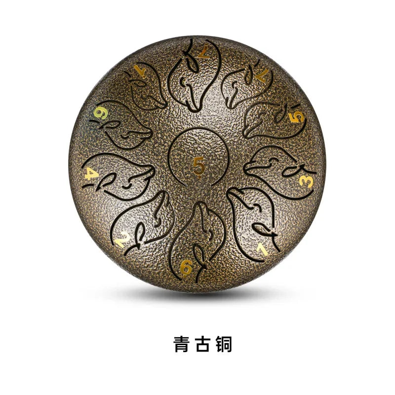 Steel Tongue Drum 6 Inch 11 Note Portable