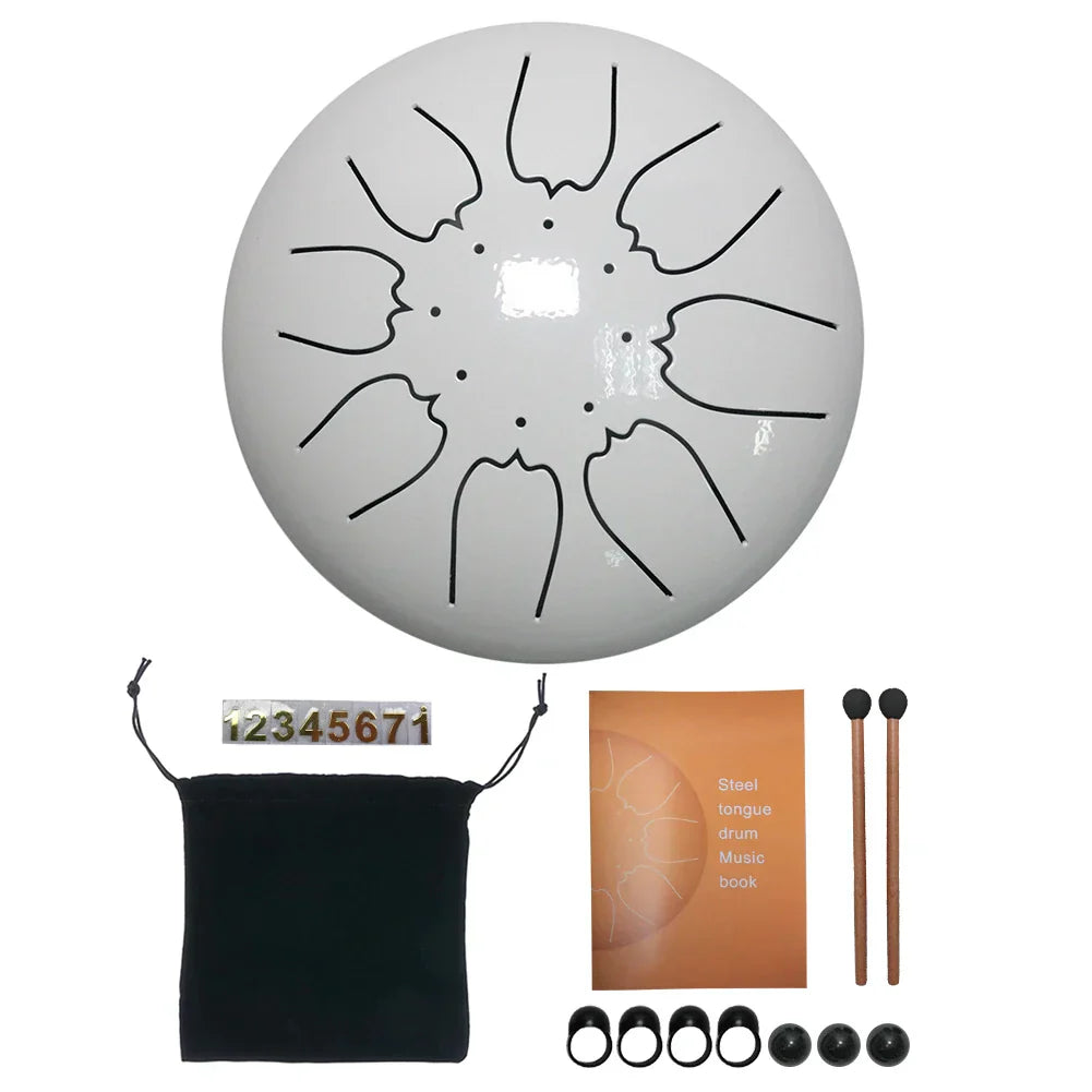 Steel Tongue Drum Set 6 Inch 8 Tune