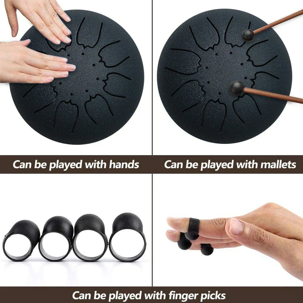 Steel Tongue Drum Set 6 Inch 8 Tune