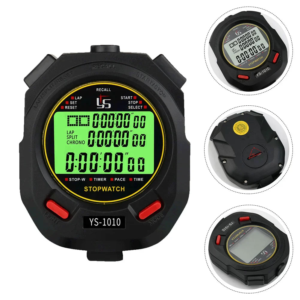 Stopwatch Sports Chronometers Pedometer Shooting Timer Countdown Chronograph