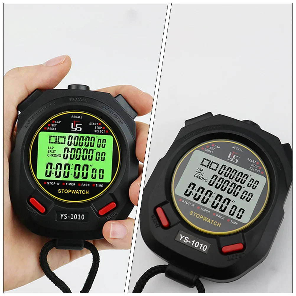 Stopwatch Sports Chronometers Pedometer Shooting Timer Countdown Chronograph