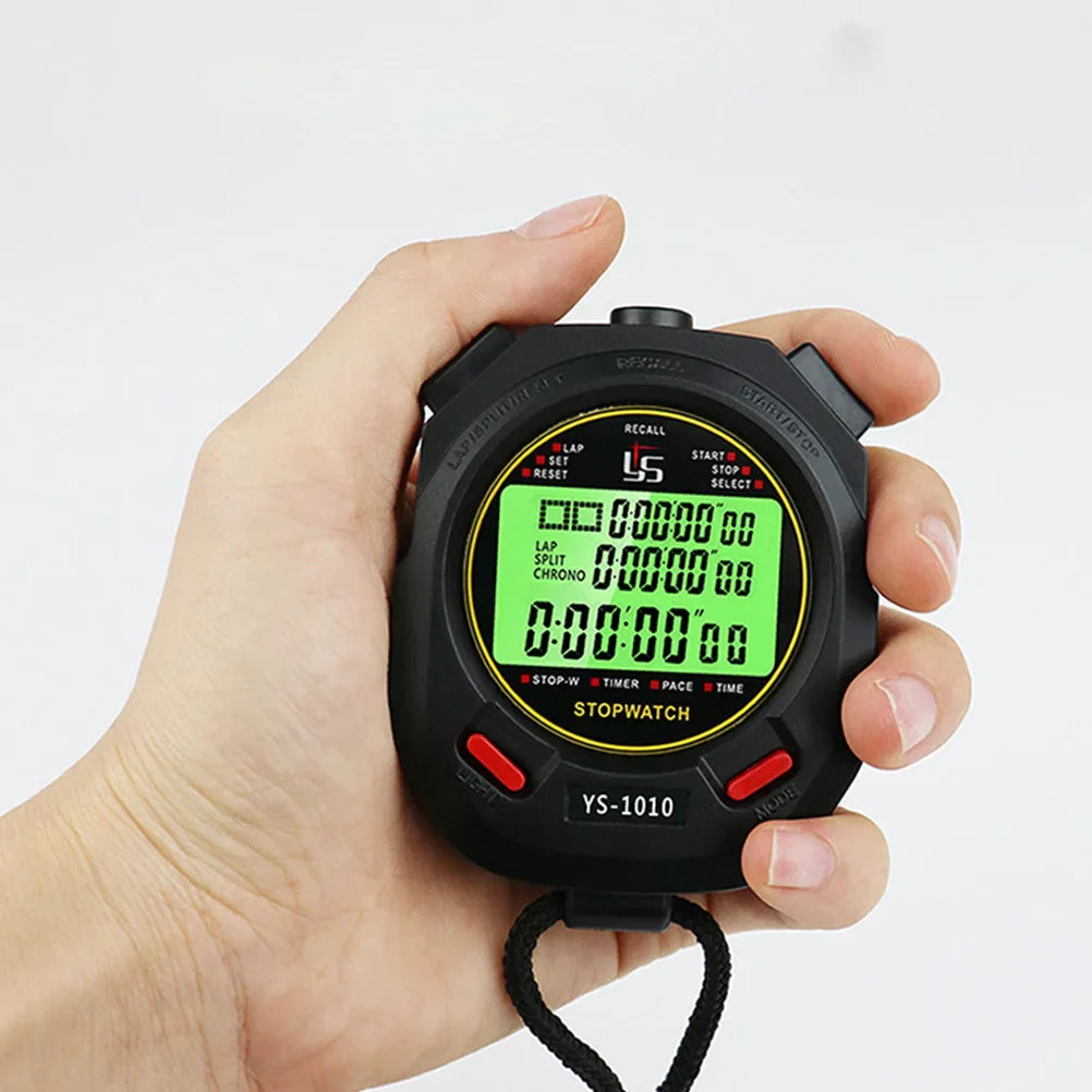 Stopwatch Sports Chronometers Pedometer Shooting Timer Countdown Chronograph