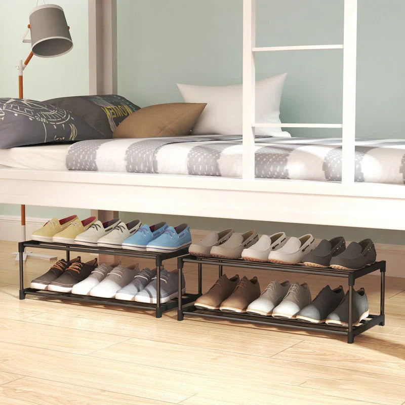 Storage shoe rack stainless steel multi-layer shoe cabinet
