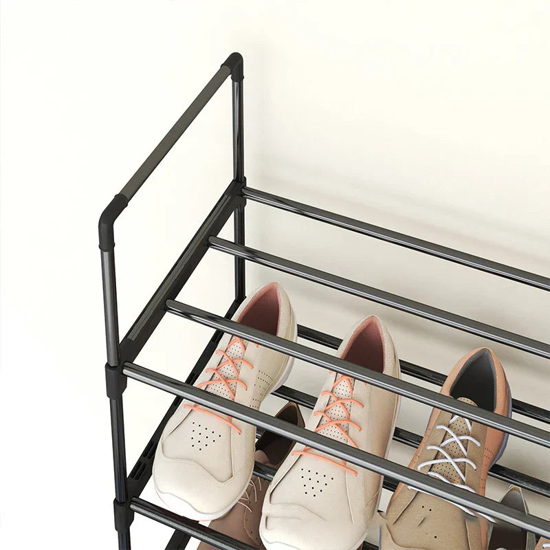 Storage shoe rack stainless steel multi-layer shoe cabinet