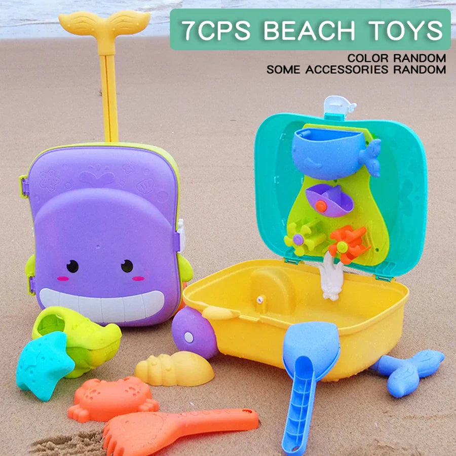 Summer Beach Sand Play Toys Kids Luggage Toy