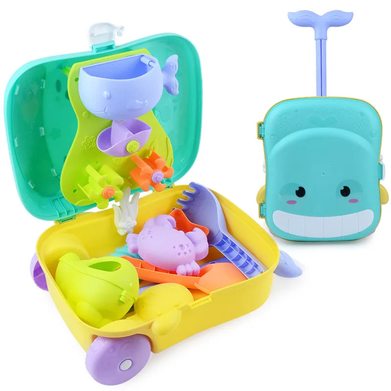 Summer Beach Sand Play Toys Kids Luggage Toy