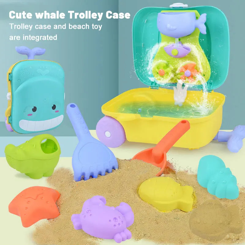 Summer Beach Sand Play Toys Kids Luggage Toy