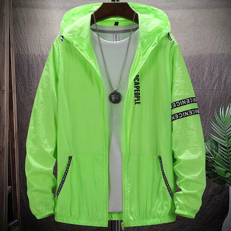 Summer Skin Coats Men Ultra Light UV Sun