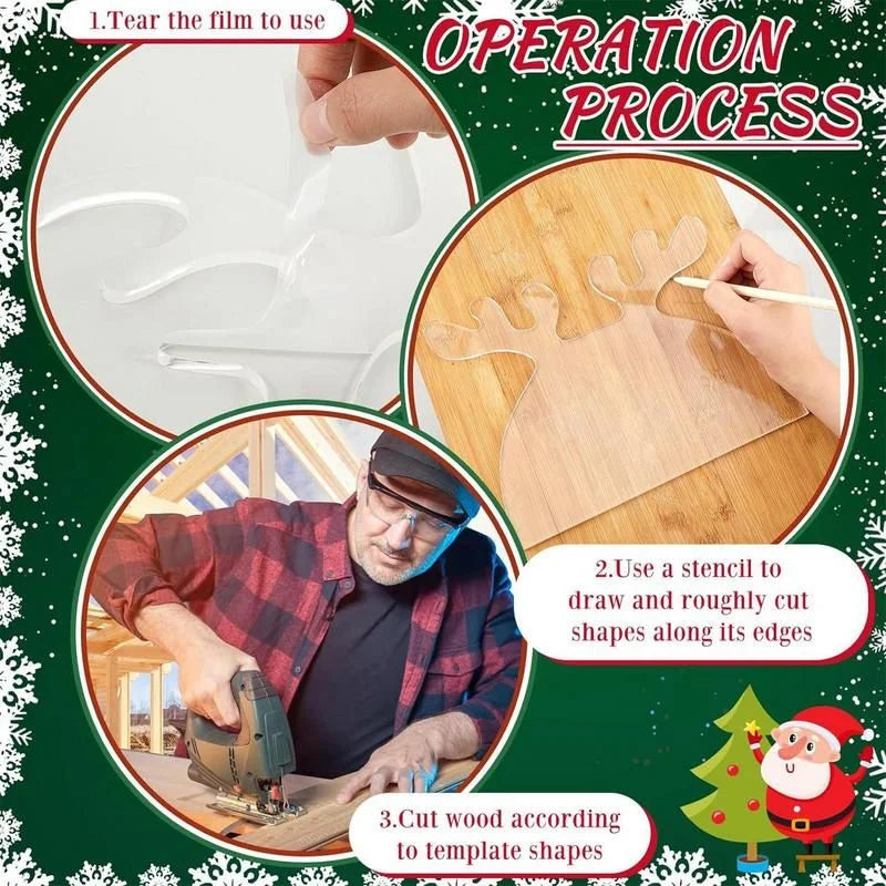 Supply Woodworking Tracing Stencils Cutting Board Template Charcoal
