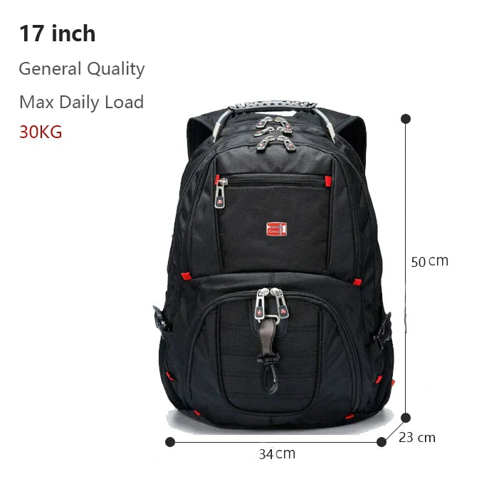 SwissMultifunctional bags Durable 17 Inch Laptop Backpack45L Travel