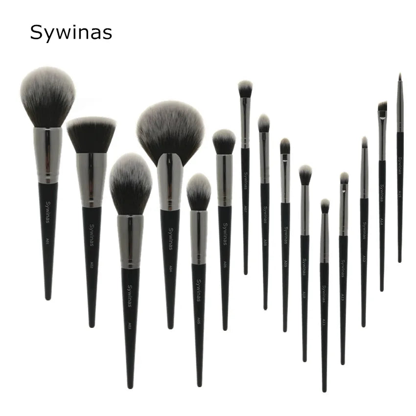 Sywinas Makeup Brush Set Kit 15pcs High Quality