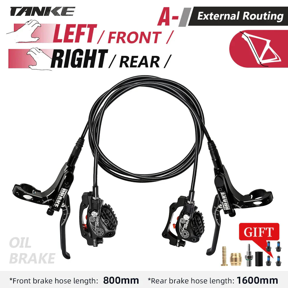 TANKE MTB 4-Piston Hydraulic Disc Brake Bicycle Resin