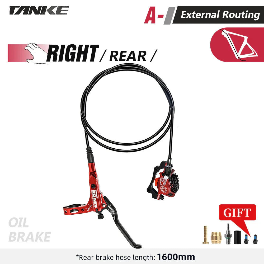 TANKE MTB 4-Piston Hydraulic Disc Brake Bicycle Resin