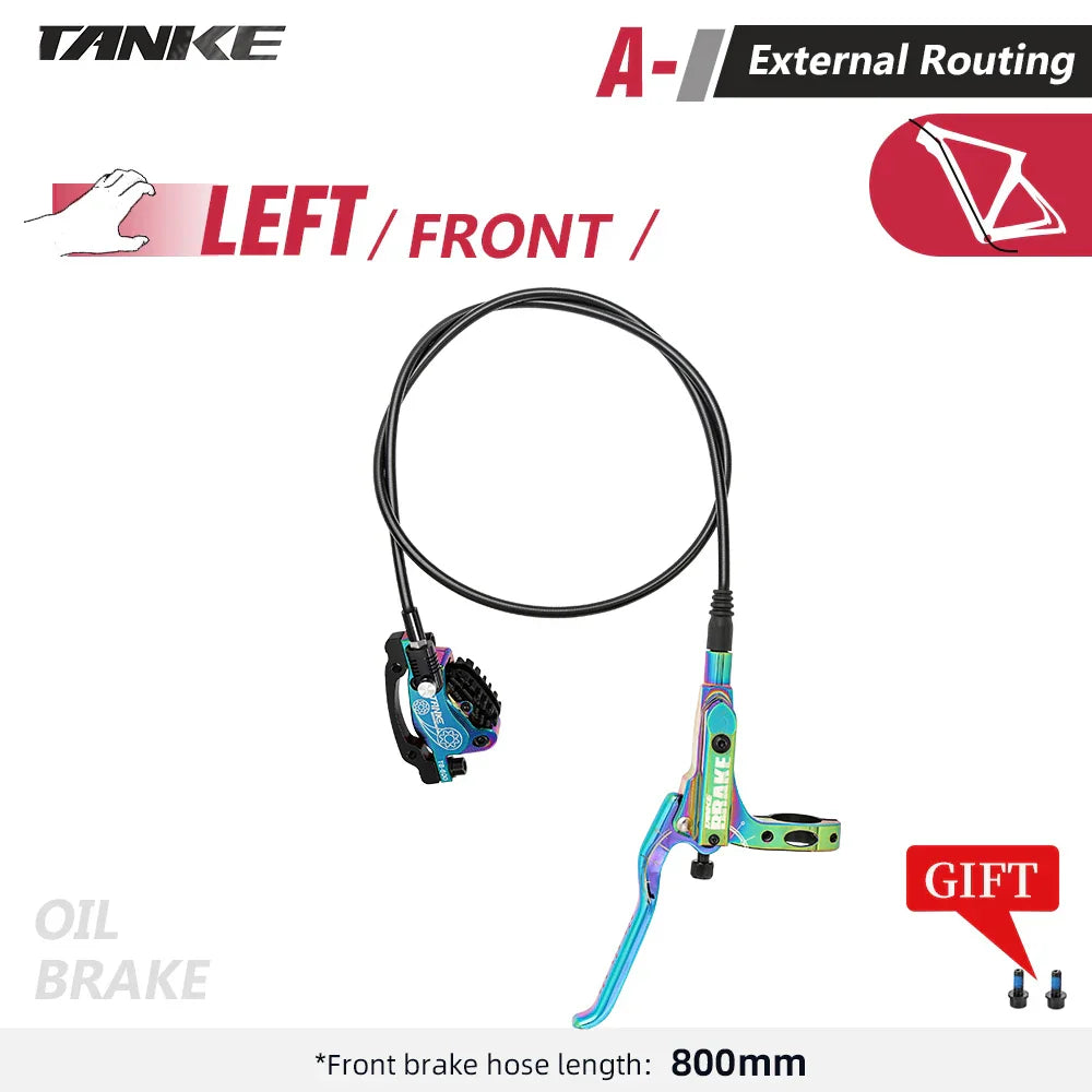 TANKE MTB 4-Piston Hydraulic Disc Brake Bicycle Resin