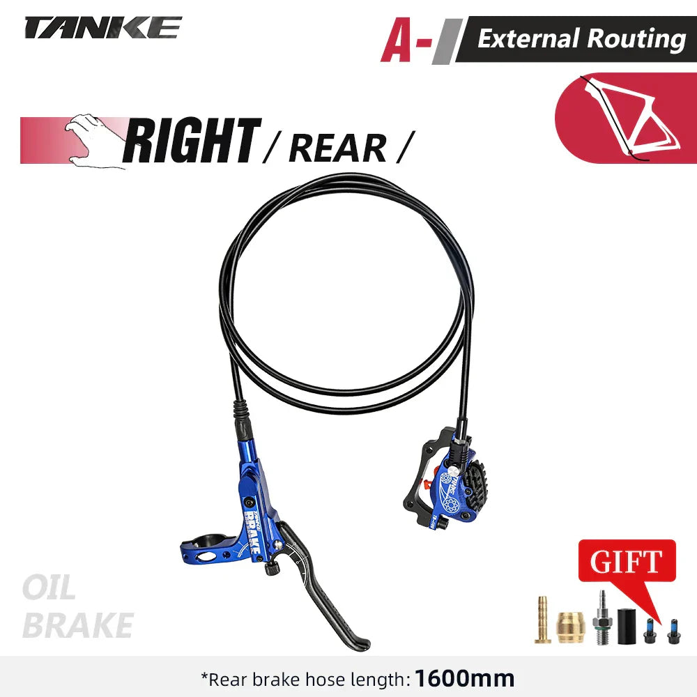 TANKE MTB 4-Piston Hydraulic Disc Brake Bicycle Resin