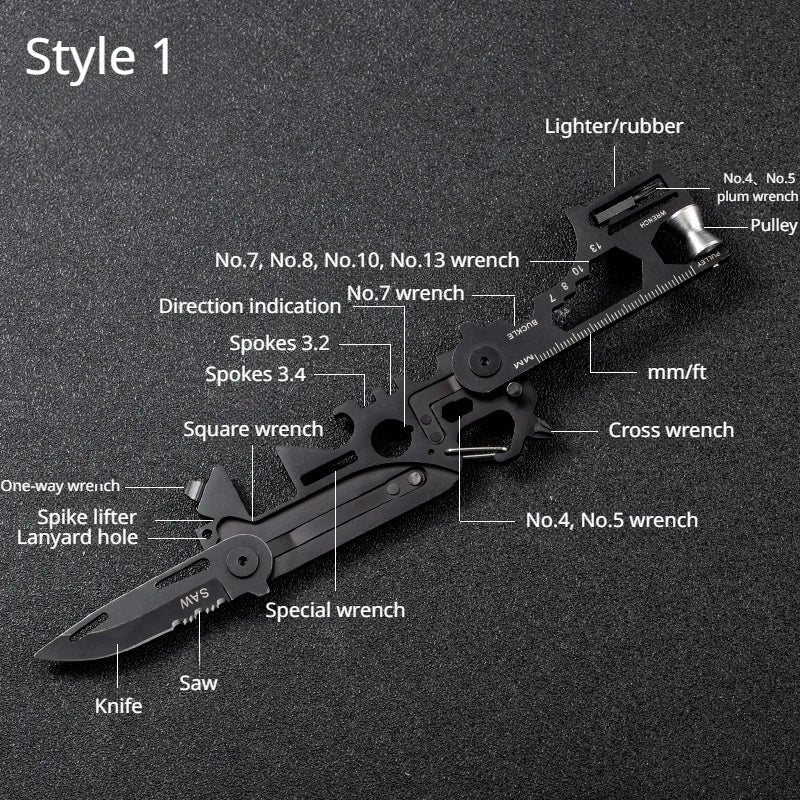 Tactical Army Knife Mini Bicycle Repair EDC Camping