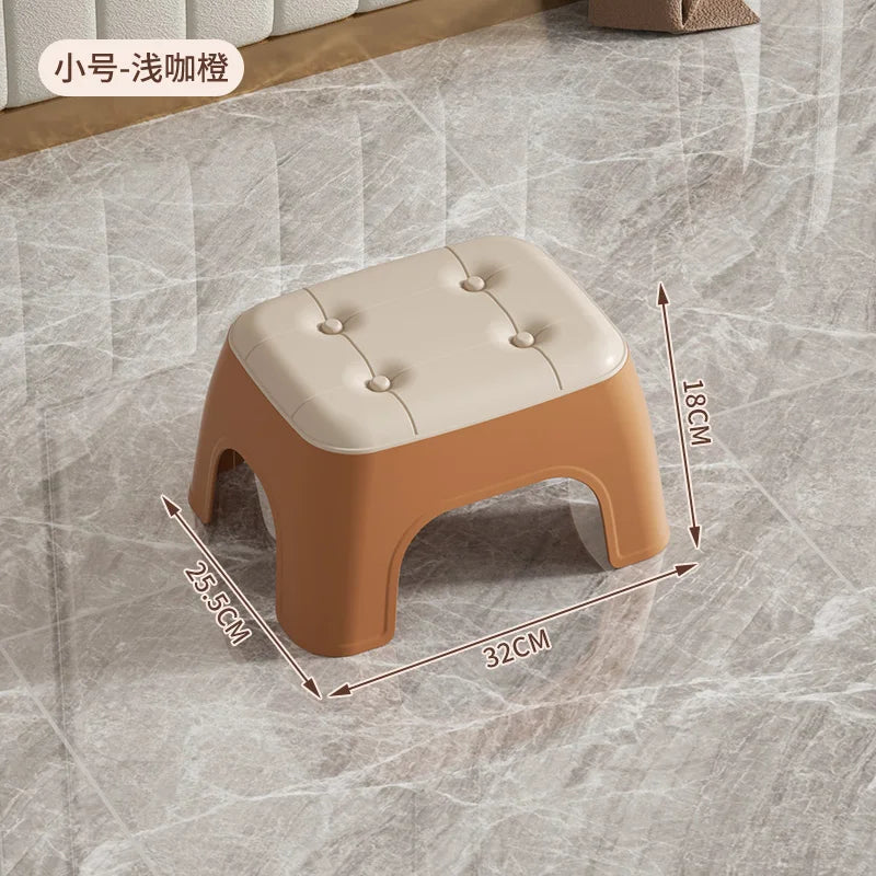 Thickened plastic stools, household adult living room rubber