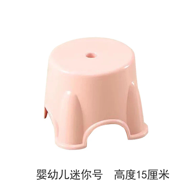 Thickened plastic stools, household adult rubber benches living
