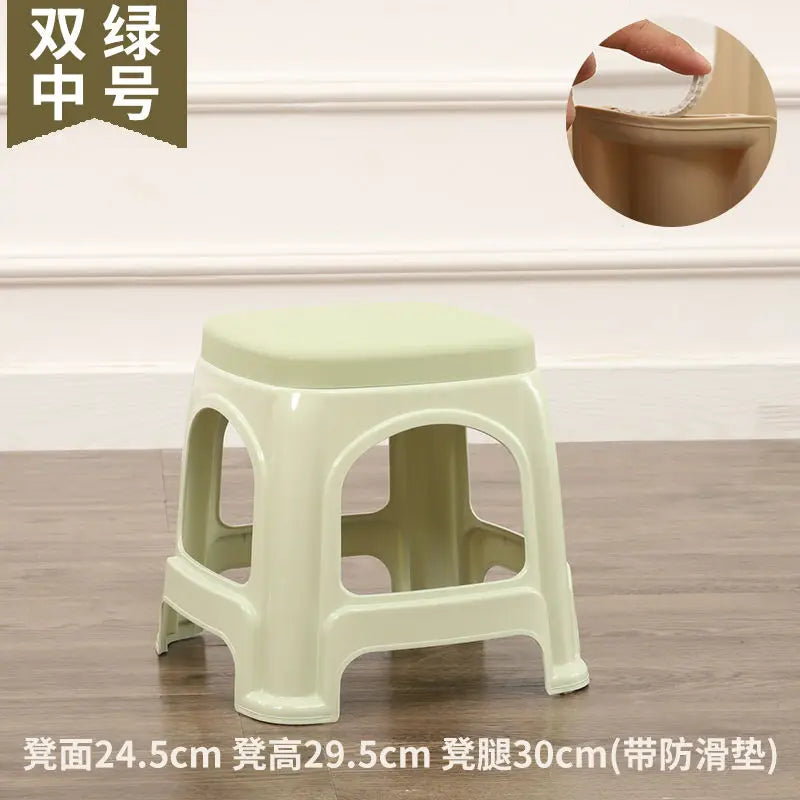 Thickened plastic stools, household adult rubber benches living