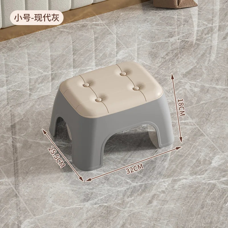 Thickened plastic stools, rubber benches household adult living