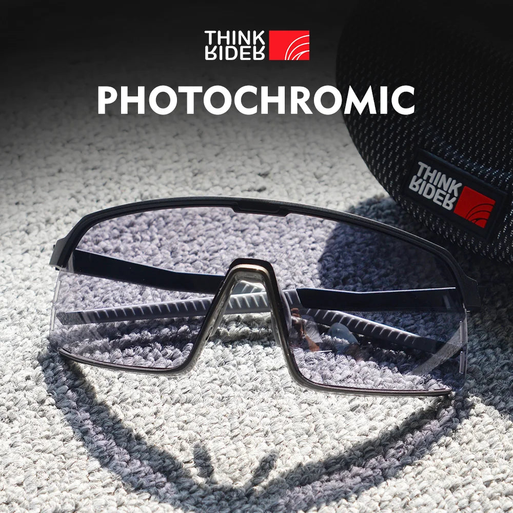 ThinkRider Bike Photochromic Cycling Glasses Bicycle Glasses Sports