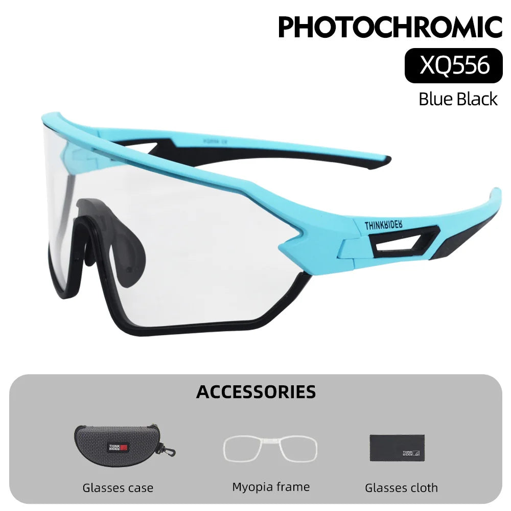 ThinkRider Bike Photochromic Cycling Glasses Bicycle Glasses Sports