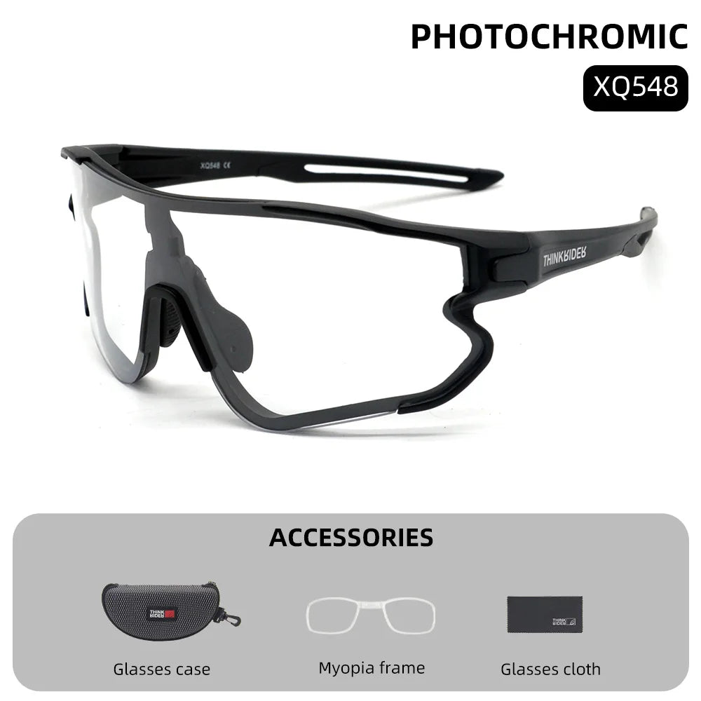 ThinkRider Bike Photochromic Cycling Glasses Bicycle Glasses Sports