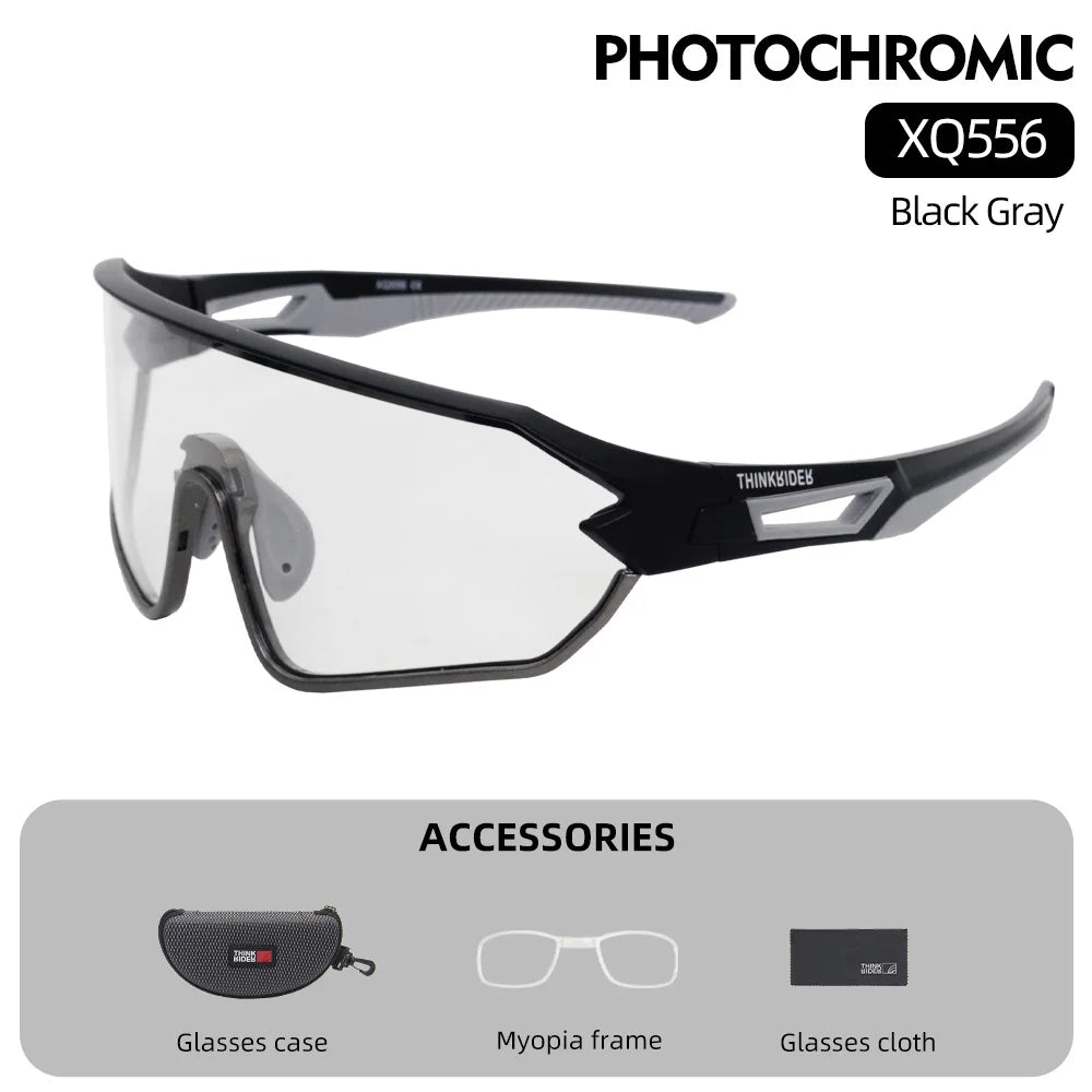 ThinkRider Bike Photochromic Cycling Glasses Bicycle Glasses Sports