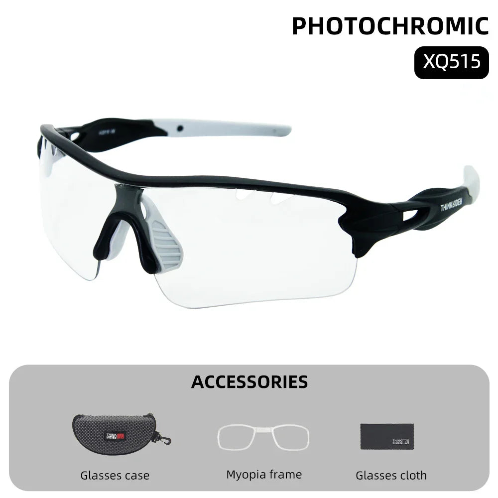 ThinkRider Bike Photochromic Cycling Glasses Bicycle Glasses Sports