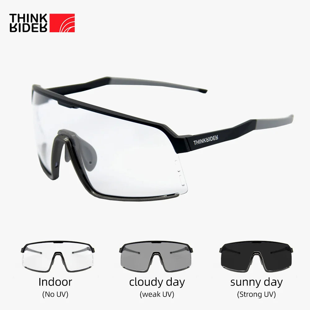 ThinkRider Bike Photochromic Cycling Glasses Bicycle Glasses Sports