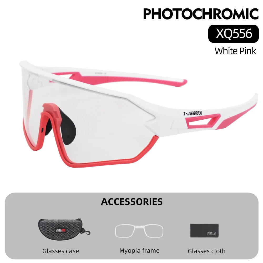 ThinkRider Bike Photochromic Cycling Glasses Bicycle Glasses Sports