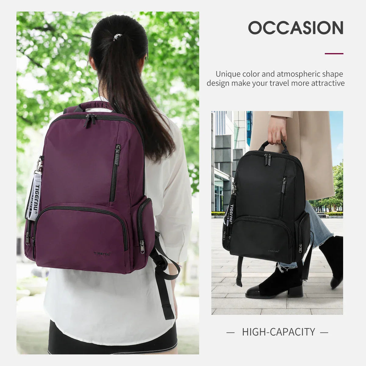 Tigernu New Women Casual Backpacks Outdoor traveling Multi