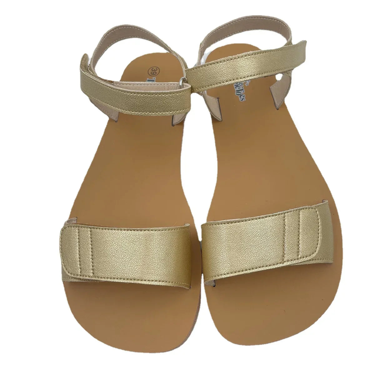 Tipsietoes 2024 Summer Barefoot Leather Flat Sandals For Women Shoes With New MInimalist Soft Sole