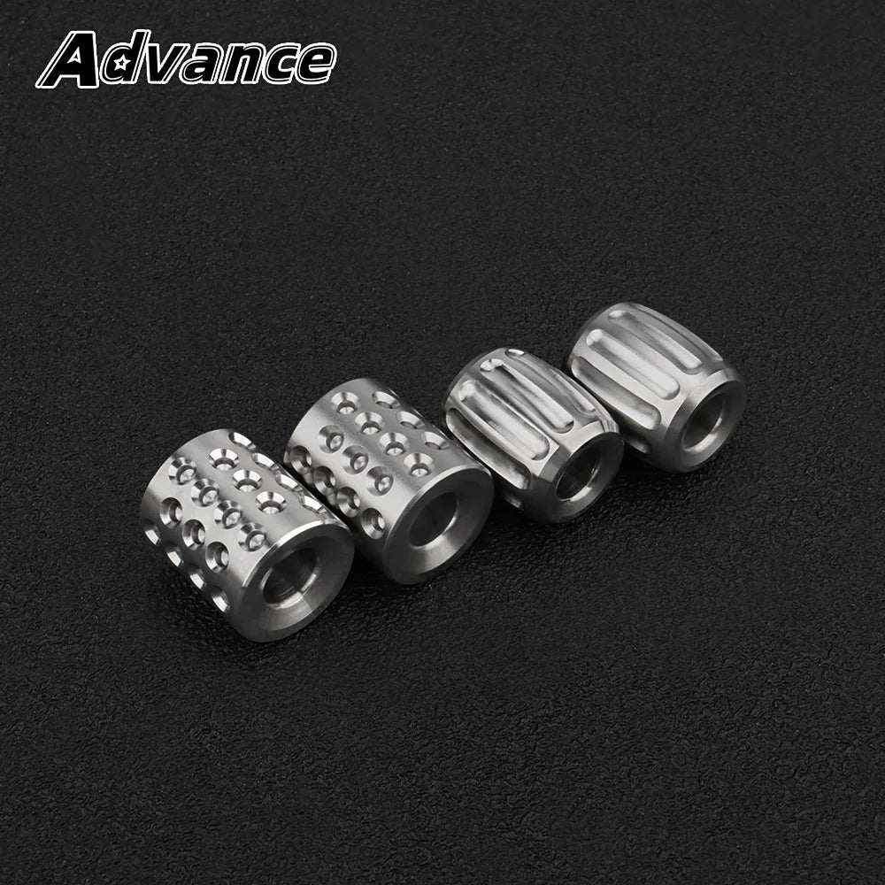 Titanium Alloy Pumpkin Paracord Accessory Multihole Knife Beads