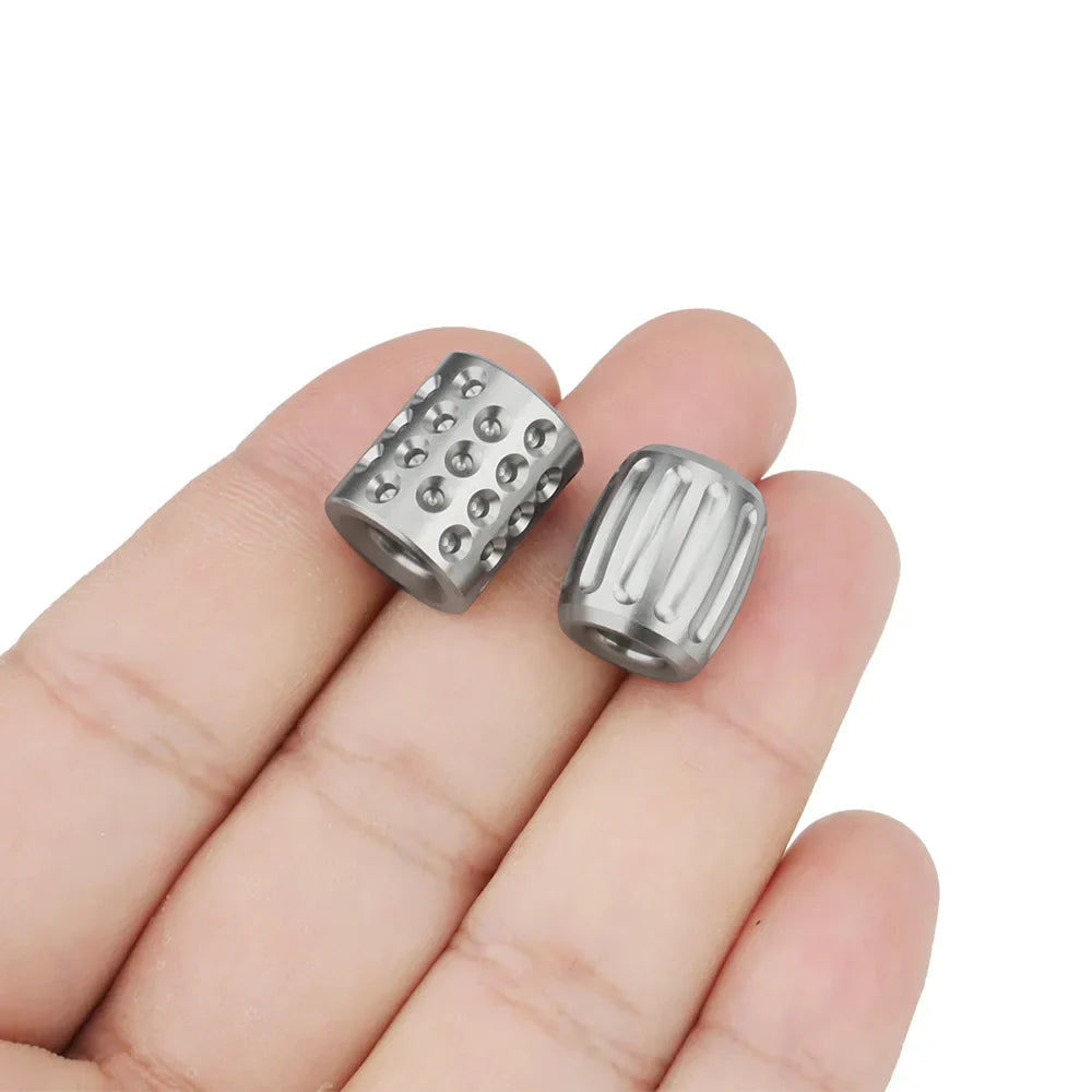Titanium Alloy Pumpkin Paracord Accessory Multihole Knife Beads
