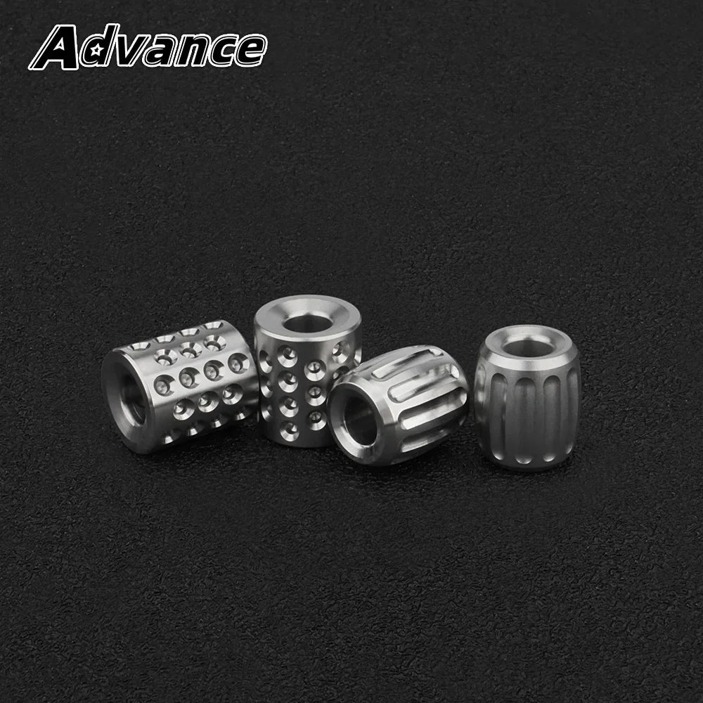 Titanium Alloy Pumpkin Paracord Accessory Multihole Knife Beads