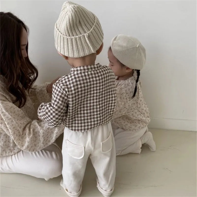 Toddler Baby Girls Long Sleeve Blouses Solid Color