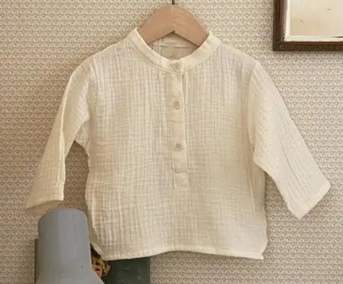 Toddler Baby Girls Long Sleeve Blouses Solid Color