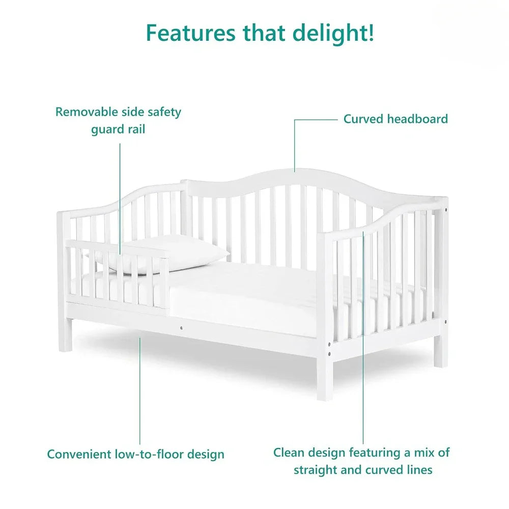 Toddler Day Bed in White Children Beds Gold