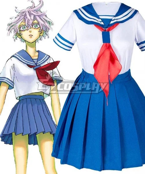 Tokyo Revengers Senju Kawaragi Senju Akashi Blue Skirt
