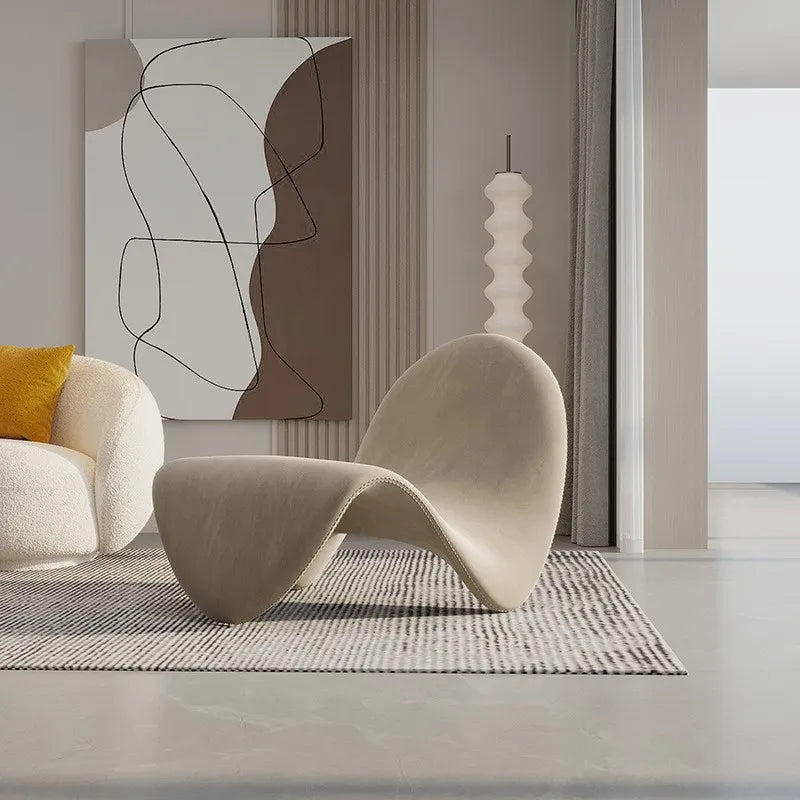 Tongue Chair Lazy Person Sofa Single Designer Models