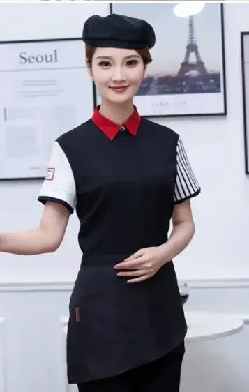 Top Workwear Shop Shortsleeved Coffee Tea Waitress Restaurant